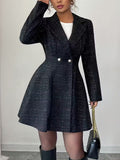 Blazer élégant pour femme, de couleur unie