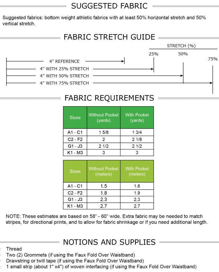 Volare Leggings PDF Pattern